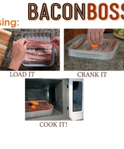 Allstar Innovations BaconBoss Microwave Bacon Cooker for Healthier, Crispy Bacon 20 71UXXJscr4L