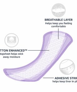 Amazon Basics Daily Pantiliner, Extra Long Length, Unscented, 68 Count, 1 Pack (Previously Solimo) 68 Count (Pack of 1) 15 71UXjbnJxeL