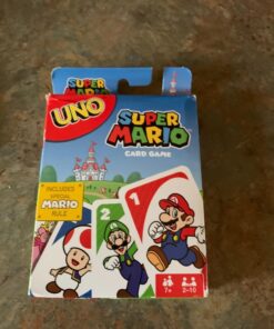 Mattel Games UNO Super Mario Card Game Animated Character Themed Collector Deck 112 Cards with Character Images, Gift for Kids Ages 7 Years Old & Up Small 25 71UY66h9HUL