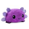 TeeTurtle - The Original Reversible Axolotl Plushie - Purple + Black - Cute Sensory Fidget Stuffed Animals That Show Your Mood 4 inch Purple + Black Axolotl 10 71UY6WLi4GL