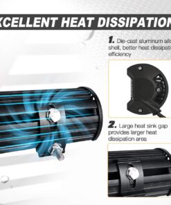 Auxbeam 30 inch LED Light Bar 198W Light Bar Combo with 66pcs 3W Led Chips Driving Light for Off-Road Truck 4x4 Military Mining Boating Farming and Heavy Equipment 29 71UYHVf5gsL