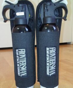 SABRE Frontiersman 9.2 oz. Bear Spray, Maximum Strength 2.0% Major Capsaicinoids, Powerful 35 ft. Range Bear Deterrent, Outdoor Camping & Hiking Protection, Quick Draw Holster & Multipack Options Black3 35 71UYnix ciL