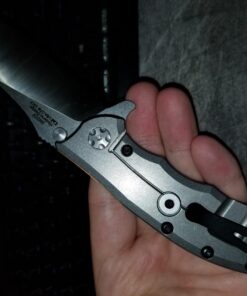 Zero Tolerance 0562CF Hinderer Slicer Folding Knife; 3.5” CPM-20CV Stonewashed and Satin Steel Blade, Carbon Fiber Front Handle, KVT Ball-Bearing Opening, Frame Lock and Reversible Pocketclip; 5.5 OZ… 3.5" 50 71UZ0YVw77L