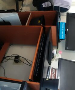 Furinno Econ Multipurpose Computer Writing Desk, Light Cherry/Black With Storage 41 71UZLrFaRL