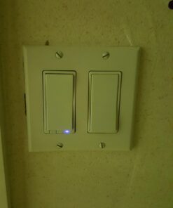 GE home electrical 14291 Enbrighten Z-Wave Plus Smart Switch, Works with Alexa, Google Assistant, SmartThings, Zwave Hub Required, Repeater/Range Extender, 3-Way Ready 1st Gen, White & Light Almond 27 71Ua1OR3RRL