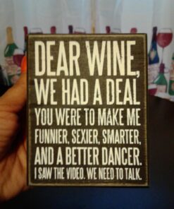 Primitives by Kathy 27179 Box Sign, 4" x 5", Dear Wine… 11 71UaRgFzYsL