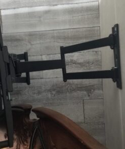 Perlegear Corner TV Wall Mount for Most 26-60 inch TVs up to 99 lbs, Full Motion Corner TV Mount with Dual Articulating Arms, Corner TV Bracket with Swivel Tilt Extension, Max VESA 400x400mm, PGCMF4 59 71UaVzyVQLL