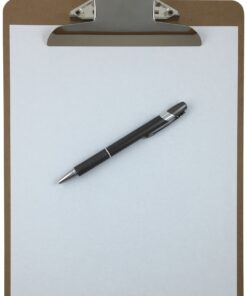 Letter Size Clipboards 9'' x 12.5'' Standard Clip Hardboard (Pack of 12) 20 71Ual4DcR L