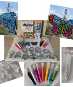 Made By Me Create Your Own Window Art, Paint Your Own DIY Suncatchers, Fun Staycation Activity or Birthday Party Idea, Arts and Craft Kits for Kids Ages 6, 7, 8, 9 34 71Ub7zxhjNL