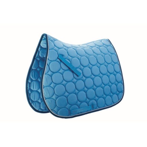 Roma Circle Quilt Pads Blue/White/Denim FULL
