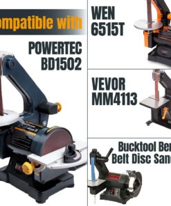 POWERTEC 1 x 30 Inch Sanding Belts, 240 Grit Aluminum Oxide Belt Sander Sanding Belt for WEN 6515T/ Bucktool Belt and Disc Sander, Woodworking, Metal Polishing, Knife Sharpening, 10PK (111350) 1''x30'', 240 Grit 14 71UczOI2PrL