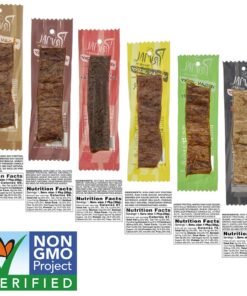 Alternative view of Primal Spirit Vegan Jerky - Sampler Pack, 10g. Plant Based Protein, Certified Non-GMO ("Classics" Thai Peanut, Mesquite Lime, Teriyaki, Hot & Spicy, Hickory Smoked, & Texas BBQ, 24-Pack, 1 oz.) 1 Ounce (Pack of 24)