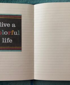 Thick Classic Notebook with Pen Loop - A5 College Ruled Hardcover Writing Notebook with Pocket + Page Dividers Gifts, Banded, Large, 180 Pages, 8.4 x 5.7 in blue 39 71Ud8awcqL