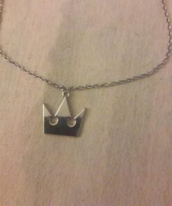 XOFOAO Kingdo Heart Sora's Crown & Roxas's Cross Necklaces 18 71UdDjLlQrL