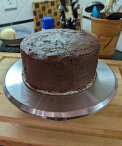 Kootek Aluminium Alloy Revolving Stand 12" Cakes Turntable with 12.7" Angled Frosting, 3 Comb Icing Smoother, Silicone Spatulas Pie Server/Cutter Baking Decorating Tools 35 71UdJWhmH2L