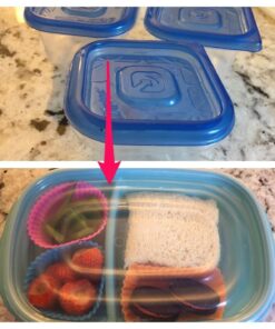 IPOW 24 Pack Silicone Cupcake Baking Cups Reusable Food-Grade BPA Free Non-Stick Muffin Liners Molds Sets, 2 Shapes Round Rectangle 39 71UdUonC7hL