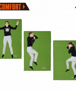 KingCamp Sleeping Pad, Double/Single Self Inflating Mat Air Mattress for Camping, Lightweight Compact Foam Pads for Outdoor Backpacking Tent Traveling Hiking, Built-in/Detached Pillows & Storage Bag Green 13 71UdadobVL