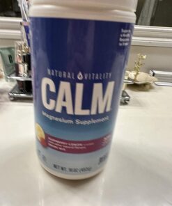 Natural Vitality Calm, Magnesium Citrate Supplement, Anti-Stress Drink Mix Powder - Gluten Free, Vegan, & Non-GMO, Raspberry Lemon, 16 oz 16 Ounce (Pack of 1) 58 71UeBWXZWcL