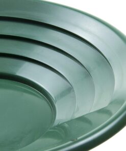 SE 14 Inch Gold Panning Pan - Dual Riffles for Easier Mining and Prospecting, Green 14" 21 71UeOQ6MUL