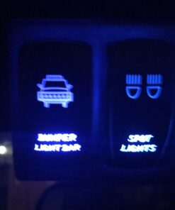 MicTuning MIC-LSS1 5Pin Spot Rocker Switch On-Off LED Light 20A 12V, Blue 21 71UeqrddeOL