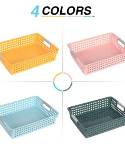 DLUCKY 4Pcs Classroom Organization and Storage Paper Tray Holds 4A Paper,Paper Trays for Classroom Toy,Crayons,Handicrafts Storage,Also for Library, Drawers, Office, Kitchen, Bathroom 17 71UeyP4QrRL