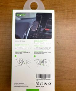 OQTIQ Magnetic CD Phone Car Mount for Car CD Player, CD Slot Car Phone Mount Holder with Built-in 6 Strong Magnets, Compatible with iPhone Samsung Galaxy LG and More Black-Red 38 71Uf4SDtD3L