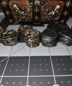 Beverly Oaks Metal Pirate Coins - Gold and Silver Spanish Doubloon Replicas - Fantasy Metal Coin Pirate Treasure (100) 100 58 71UfO1CTIOL