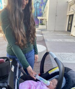 Graco SnugRider Elite Car Seat Carrier, Lightweight Frame, Travel Stroller Accepts any Graco SnugRide Infant Car Seat, Black 4-Wheel 39 71UfVaddcL