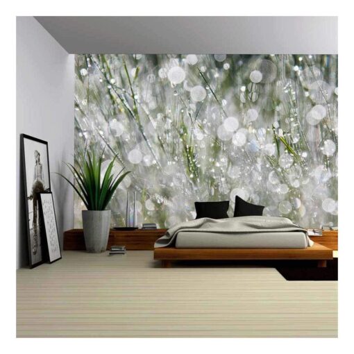 wall26 - The Morning Dew - Removable Wall Mural | Self-Adhesive Large Wallpaper - 66x96 inches