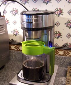 Hamilton Beach The Scoop Single Serve Coffee Maker & Fast Grounds Brewer, Brews in Minutes, 8-14oz. Cups, Stainless Steel 40 71Uh9dOXhHL