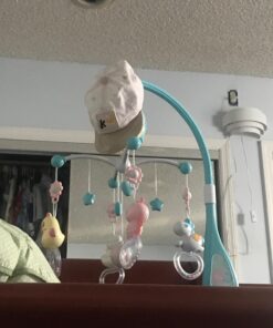 Baby Musical Crib Mobile with Timing Function Projector Lights,Stand-Along Rattles and 150 Melodies Music Box with Remote Control for Newborn 0-24 Months Blue 43 71UiLpn51IL