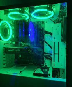 Skytech Gaming Archangel Gaming Computer PC Desktop – Intel Core-i5 10400F 2.9GHz, GTX 1660 Super 6G, 500GB SSD, 16GB DDR4 3200MHz, RGB Fans, Windows 10 Home 64-bit, 802.11AC Wi-Fi, White 10400F | 1660 Super 15 71UibSKhJmL