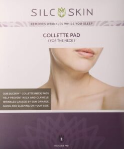 Silc Skin Collette Pad to Help with Neck & Collarbone Wrinkles from Sun, Aging, Side Sleeping, Reusable Self Adhesive Medical Grade Silicone, 1 Pad 8 71UjIy80QHL