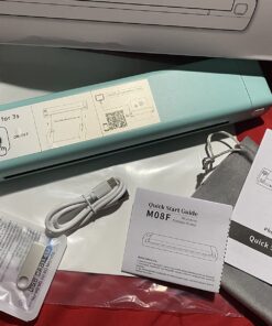 Phomemo M08F Portable Printer, 8.5'' x 11'' US Letter Mobile Compact Printer, Bluetooth Thermal Printer for Study, DIY Creation, Travel, List, Home, Gift, School, Office, Cyan Green & White 48 71UkJ52i3lL