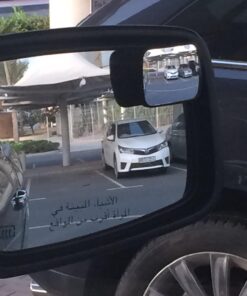 Total View 360 Wide Angle Universal Adjustable Blind Spot Mirror, Frameless Square Design, 2 Pack 30 71UlG6OzEvL