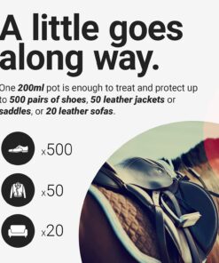 Renapur Leather Balsam, Natural Conditioner, Protector and Restorer — for Leather Furniture, footwear, Purses & Bags, Car interiors & Bikes, Saddlery & Tack. (6.7 fl oz + Applicator Sponge) 26 71UlZI4SvcS