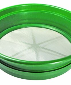 SE 13 1/4 Inch Stackable Classifier Gold Prospecting Pan - 1/70 Inch Stainless Steel Mesh Sifting Pan, Green Pans 10 71UmBBYcgzL