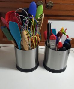OXO Good Grips Stainless Steel Rotating Utensil Holder Solid 23 71UmbakB hL