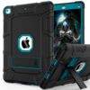 Rantice iPad 6th Generation Cases, iPad 5th Generation Case, iPad Air 2 Case, iPad 9.7 Case, Shockproof Rugged Drop Protection Cover Built with Kickstand for iPad 9.7'' A1893/A1954/A1822/A1823 Black+Dark blue 9 71Umde yReL