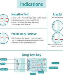 Easy@Home 6 Panel Instant Test Kits - Testing THC, AMP, BZO, COC, OPI 2000, MET/mAMP-#EDOAP-264-10 Pack 10 Count (Pack of 1) 14 71Umw8FhonL