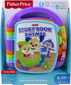 Fisher-Price Laugh & Learn Musical Baby Toy, Storybook Rhymes, Electronic Learning Book With Lights & Songs For Ages 6+ Months 14 71Un3sH0NWL