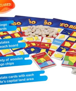 GeoBingo USA Educational Geography Board Game 10 71Un6OFpO4L