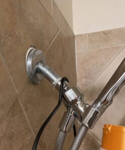 Delta Faucet U3401-PK Adjustable Shower Arm Mount, Chrome, 0.5 23 71Un6dBImL