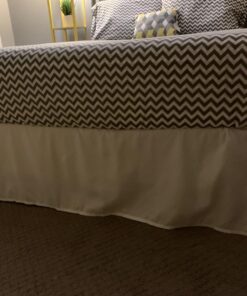 Amazon Basics Lightweight Pleated Bed Skirt, Full, Bright White 36 71Und7hlz3L