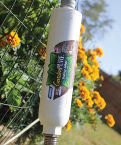 Camco GardenPURE Carbon Water Hose Filter | Filters Water from Your Garden Hose to Improve Plants Health and Provide Fresh Water for Pets and Animals | Great for Gardening and Farming (40691), White 9 71UoX3DsHL