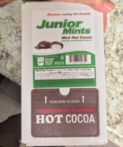 Tootsie Roll Junior Mints Hot Cocoa Pods, Compatible with Keurig K Cup Brewers, Perfect Peppermint Hot Chocolate Gift, Candy Junior Mints Hot Cocoa, 40 Count Mint 40 Count (Pack of 1) 37 71Uoe6mSwzL