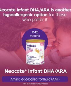 Neocate Infant - Hypoallergenic, Amino Acid-Based Baby Formula with DHA/ARA - 14.1 Oz Can (Pack of 4) 14.1 Ounce (Pack of 4) 15 71Uon7PTVzL