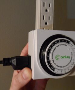 BN-LINK Heavy Duty Mechanical 24 Hour Timer Dual Outlet 3-Prong Accurate Indoor for Lamps Fans Christmas Lights White AC 1875W 1/2 HP, UL Listed U2 46 71Uou0dQ0FL 1