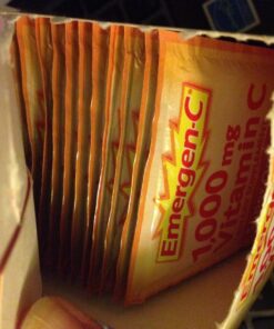 Emergen-C 1000mg Vitamin C Powder for Daily Immune Support Caffeine Free Vitamin C Supplements with Zinc and Manganese, B Vitamins and Electrolytes, Super Orange Flavor - 30 Count 30 Count (Pack of 1) 32 71UpvKu 9 L