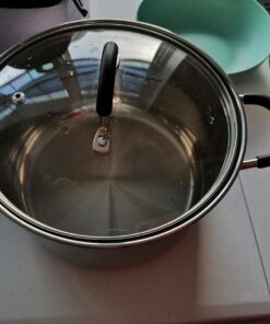 Cook N Home Professional Sauce Pot Stockpot Saucier Casserole Pan with Lid, 5 QT, Silver 33 71UqY6ugLL